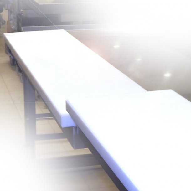 Slagte/skreblok Hvid 