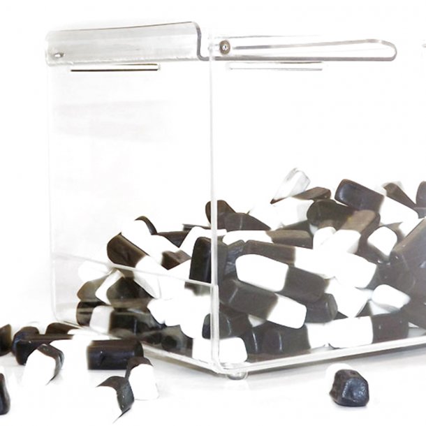 Slikboks i klar akryl