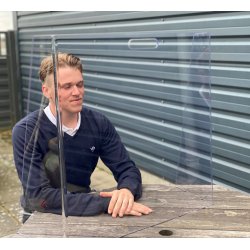 BESKYTTELSESSK�RM MED H�NDTAG - FLYTBAR CORONASK�RM 5mm tykkelse